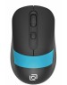 OKLICK Мышь Оклик 310MW черный/синий оптическая 3200dpi беспров. USB для ноутбука 4but (1869090)