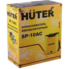 HUTER Опрыскиватель SP-10AC, аккумуляторный, ранцевый, 10л, желтый/черный [70/13/52]