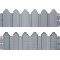 Заборчик для сада LUCKY WAY LWZGR002 декоративный 5 шт. по 60 см, серый