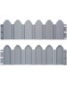Заборчик для сада LUCKY WAY LWZGR002 декоративный 5 шт. по 60 см, серый