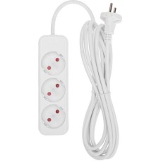 REXANT Удлинитель СТАНДАРТ 3 гнезда, 3м, 2х1,0мм², б/з, белый