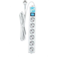 PowerCube PRO Фильтр-удлинитель (SPL(5+1)-16B-P-1,9М) 1.9 м, 6 розеток, 16А/3,5кВт, LC контур - подавление В/Ч помех {13062}