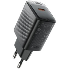 ACEFAST Зарядное устройство с одним портом USB-C A104 PD 25W Gan USB-C Charger (EU). Цвет: черный