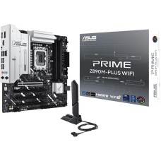 Материнская плата ASUS Материнская плата PRIME Z890M-PLUS WIFI LGA1851 mATX 4xDDR5 4xPCIEx16 3xM.2 USB-C DP HDMI 2.5GLAN Wi-Fi 7