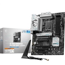 Материнская плата MSI Материнская плата B760 GAMING PLUS WIFI DDR4 B760, LGA1700, 4*DDR4, 5*PCIEx16, 2*M.2, 2*TypeC, 2*USB3.2Gen2, 2*USB3.2Gen1, 8*USB2.0, 4*SATA3.0, 2.5G, DP, HDMI, ATX, RTL