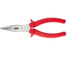 Длинногубцы MATRIX Длинногубцы изогнутые Econom, 160 мм, шлифованные, пластмассовые рукоятки 17494