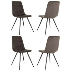 БЮРОКРАТ Комплект стульев CH-K1_4, 4шт, на ножках, ткань, коричневый [ch-k1_1/hl74_4]