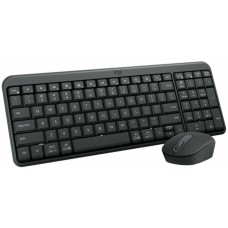 LOGITECH Комплект клавиатура+мышь беспроводной MK250 Compact (Компактный) графит (BT, 1000dpi) (920-013853)