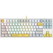 A4TECH Клавиатура S87 Energy механическая белый USB for gamer LED (S87 USB ENERGY WHITE) кабель 1.8м