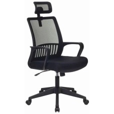 БЮРОКРАТ Кресло MC-201-H черный TW-01 TW-11 сетка/ткань с подголов. крестов. пластик