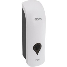 GFmark - Дозатор жидкого МЫЛА, пластик АБС, БЕЛЫЙ, КОМБИНИРОВАННЫЙ, с глазком - капля, 300 мл 613