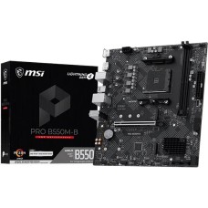 MSI Материнская плата PRO B550M-B B550, AM4, 2*DDR4, 1*PCIEx16, 2*M.2, 1*TypeC, 6*USB3.2 Gen1, 6*USB2.0, 4*SATA3, 1G, DP, HDMI, M-ATX, RTL