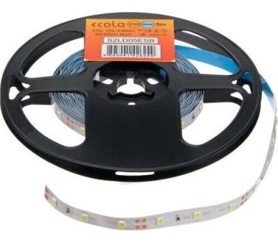 светодиодная лента ECOLA S2LD05ESB STD 4,8W/m 12V IP20 8mm 60Led/m 6000K на катушке 5м