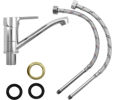 Смеситель для кухни BIANCO 385014s Смеситель кухонный нос 15 см шаровый