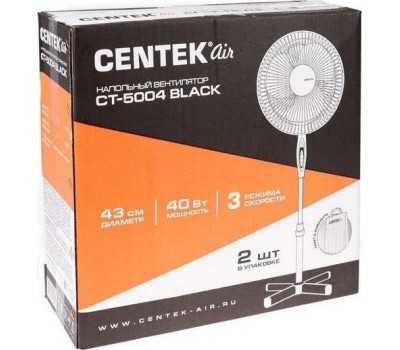Вентилятор CENTEK CT-5004 черный 2шт уп
