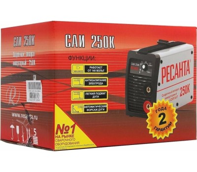сварочный аппарат РЕСАНТА САИ-250К (компакт) 65/38