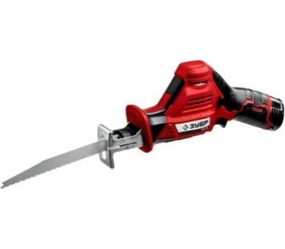 Пила сабельная ЗУБР СПЛ-125-21 12В, 1аккум