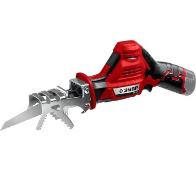 Пила сабельная ЗУБР СПЛ-125-21 12В, 1аккум