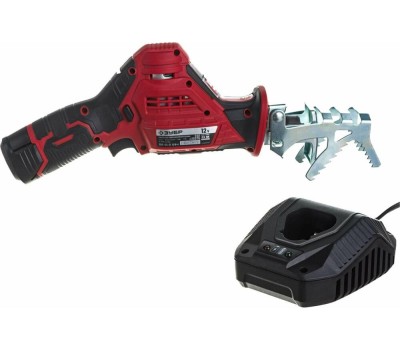 Пила сабельная ЗУБР СПЛ-125-21 12В, 1аккум