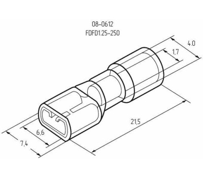 REXANT (08-0612) РППИ-М 1.5-(6.3), 6.6 ММ 0.5-1.5 ММ2, КРАСНАЯ