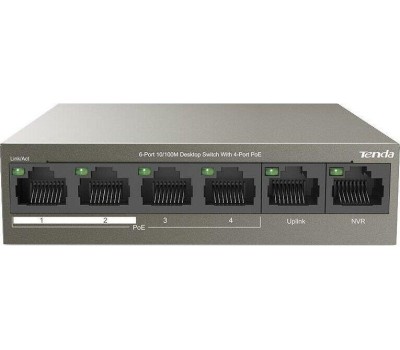 Коммутатор TENDA TEF1106P-4-63W