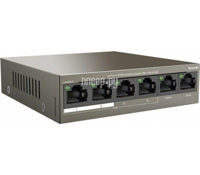 Коммутатор TENDA TEF1106P-4-63W