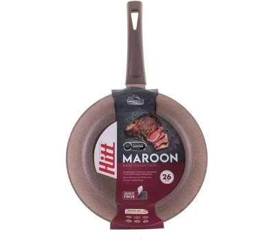 Сковорода HITT HM1026 MAROON 26см М3752