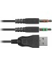 Гарнитура DEFENDER (64595) Dexter RGB, провод 2.2 м