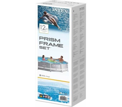 Бассейн каркасный INTEX Бассейн каркасный призматический, 366x76см, сталь, ПВХ, 26710NP 049-019