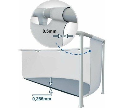 Бассейн каркасный INTEX Бассейн каркасный призматический, 366x76см, сталь, ПВХ, 26710NP 049-019