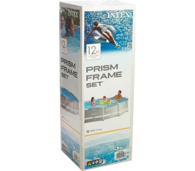 Бассейн каркасный INTEX Бассейн каркасный призматический, 366x76см, сталь, ПВХ, 26710NP 049-019
