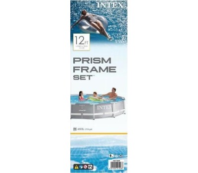 Бассейн каркасный INTEX Бассейн каркасный призматический, 366x76см, сталь, ПВХ, 26710NP 049-019