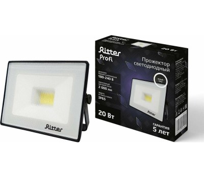 Прожектор светодиодный RITTER 53415 4 PROFI 20 Вт 4000К черный