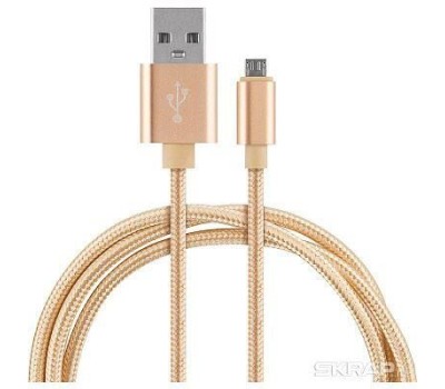 Кабель ENERGY Кабель ET-28 USB/MicroUSB, цвет - золотой