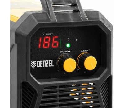 Сварочный аппарат DENZEL Аппарат инвертор. дуговой сварки DM-180 Standart, 180 А, ПВ 60% 94324
