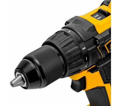 Аккумуляторная дрель DENZEL Дрельшуруповерт аккумуляторная, бесщет. BLDLIB180, LiIon, 18 В Denzel 26122 (Без АКБ)