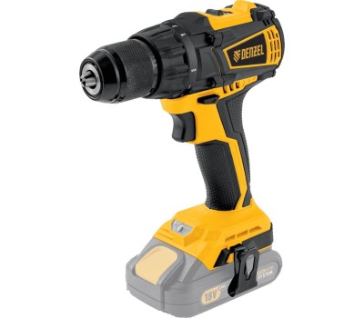 Аккумуляторная дрель DENZEL Дрельшуруповерт аккумуляторная, бесщет. BLDLIB180, LiIon, 18 В Denzel 26122 (Без АКБ)
