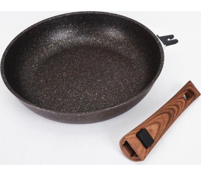 Сковорода KUKMARA сго282а а/пр литая 28см съемн/руч Granit ultra original