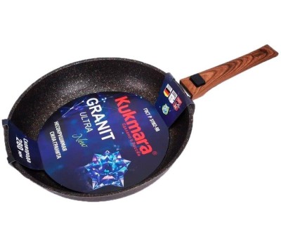 Сковорода KUKMARA сго282а а/пр литая 28см съемн/руч Granit ultra original