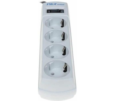 PILOT mini 3м (4 розетки) белый (коробка)