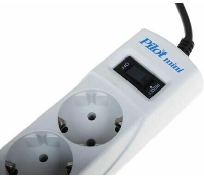 PILOT mini 3м (4 розетки) белый (коробка)