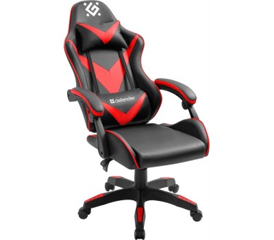Кресло DEFENDER (64337) XCOM черный/красный,класс 4,PU