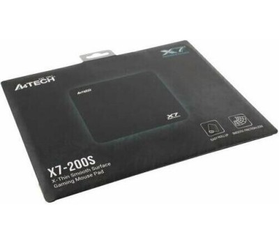 A4TECH Коврик для мыши X7 Pad X7-200S (S) черный, ткань, 250х200х2мм