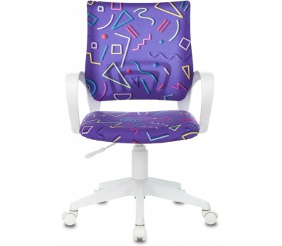 БЮРОКРАТ Кресло детское BUROKIDS 1 W, на колесиках, ткань, фиолетовый [burokids 1 w-stickvi]