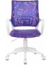 БЮРОКРАТ Кресло детское BUROKIDS 1 W, на колесиках, ткань, фиолетовый [burokids 1 w-stickvi]