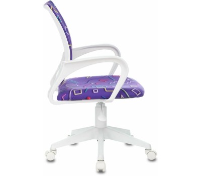 БЮРОКРАТ Кресло детское BUROKIDS 1 W, на колесиках, ткань, фиолетовый [burokids 1 w-stickvi]