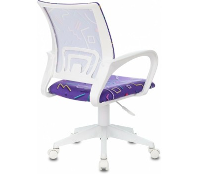 БЮРОКРАТ Кресло детское BUROKIDS 1 W, на колесиках, ткань, фиолетовый [burokids 1 w-stickvi]