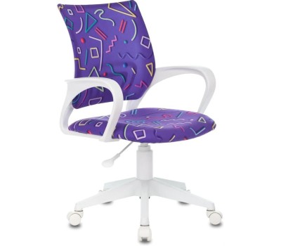 БЮРОКРАТ Кресло детское BUROKIDS 1 W, на колесиках, ткань, фиолетовый [burokids 1 w-stickvi]