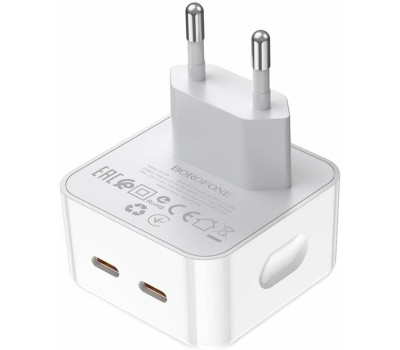 СЗУ BOROFONE (6941991101113) BA76A 2Type-C 3.0A PD 35W , White