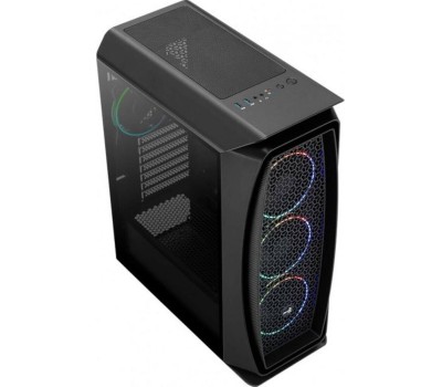 Корпус для ПК AEROCOOL Корпус ATX Aero One Eclipse-G-BK-v1, Midi-Tower, без БП, черный [accm-pb17143.11]